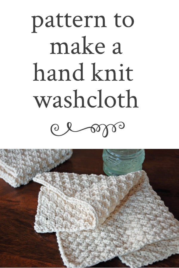 Instructions on how to knit a dishcloth. Easy & free pattern showing how to knit a washcloth. This knit dishcloth pattern knits up quickly for gift giving.