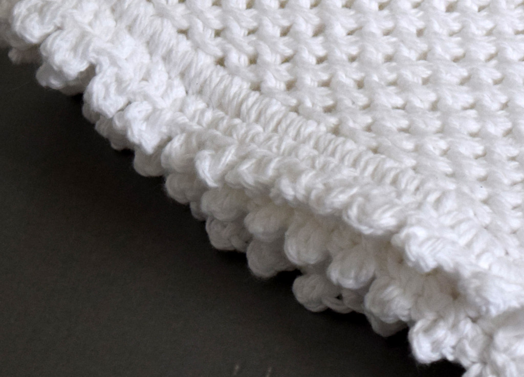 Picot edged wash cloth Country living downunder