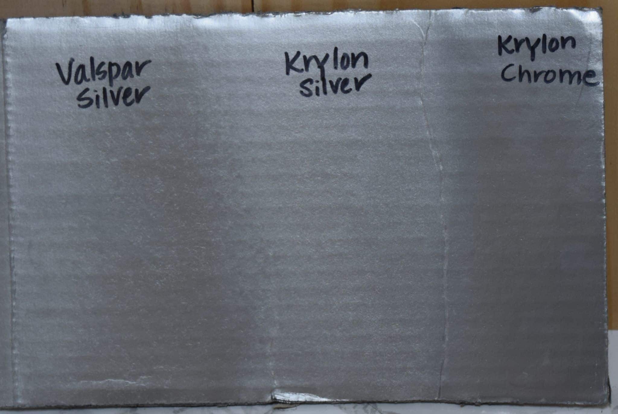 comparison of metallic silver spray paints 1