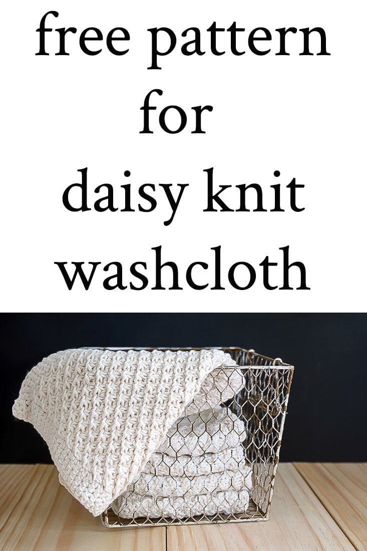 pin for daisy knit washcloth pattern.