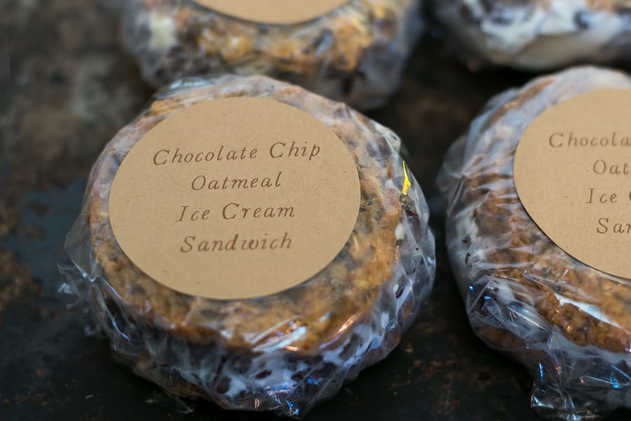 wrapped ice cream sandwiches closeup1 • Nourish and Nestle