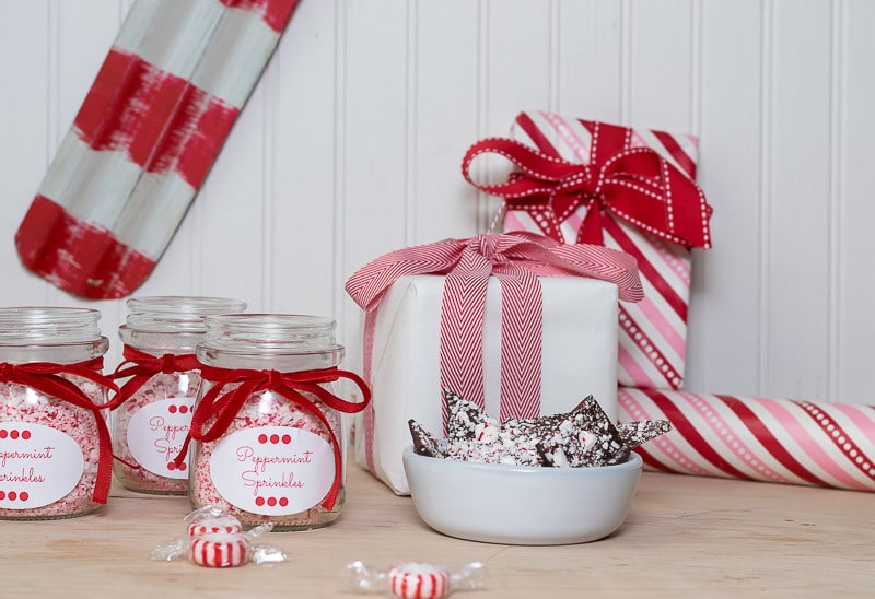 Peppermint Sprinkles are a crucial ingredient for decadent Chocolate Peppermint Bark...and an easy gift to make for the foodies and cooks in your world.