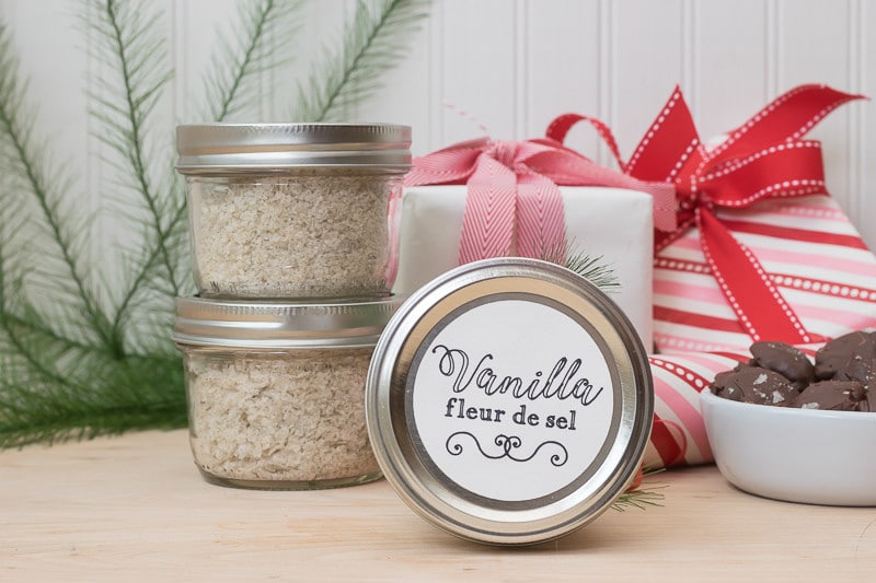 Vanilla Fleur de Sel is a crucial ingredient for decadent Chocolate Covered Vanilla Fleur de Sel Caramels...and an easy gift to make for the foodies and cooks in your world.