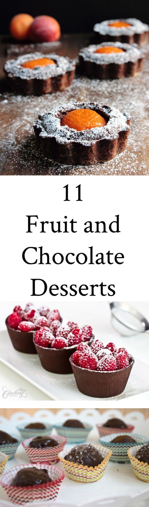 Some foods are just meant to go together...Fruit and Chocolate are one of those divine pairings. Recipes for 11 great Fruit and Chocolate Desserts.