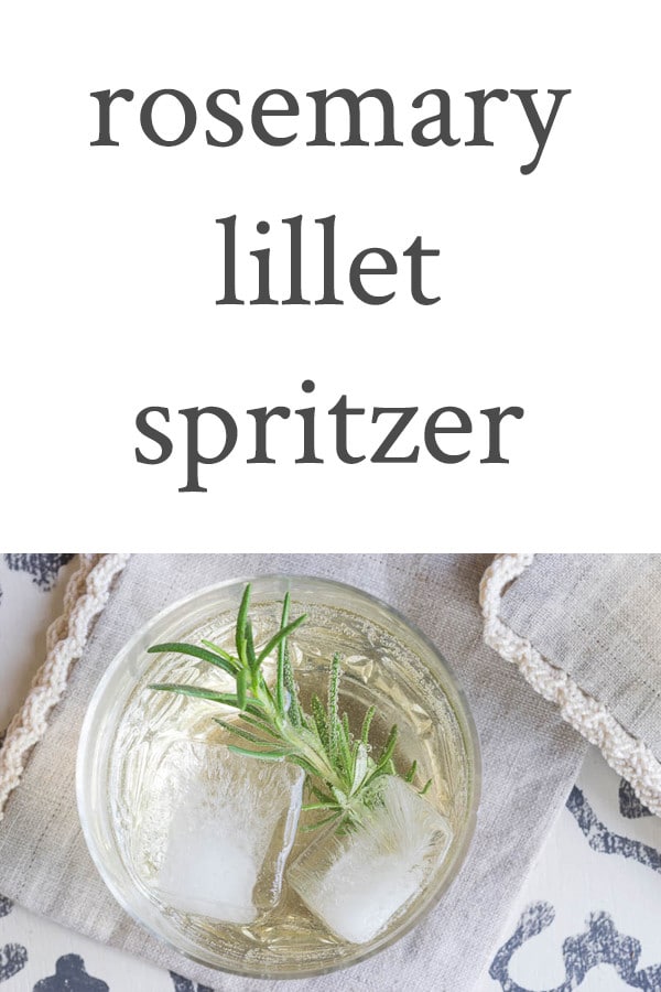 Lillet Blanc's unique, citrusy profile is perfect for warm-weather cocktails. This rosemary lillet spritzer combines Lillet Blanc with Rosmary Simple Syrup and Seltzer water for a bright and fresh drink.